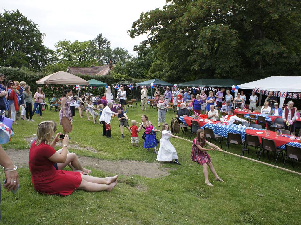 The Queen's birthday at Thursley Village Hall 