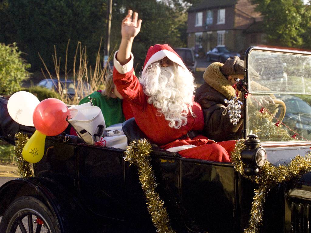 Father Christmas visits Thursley Village Hall 